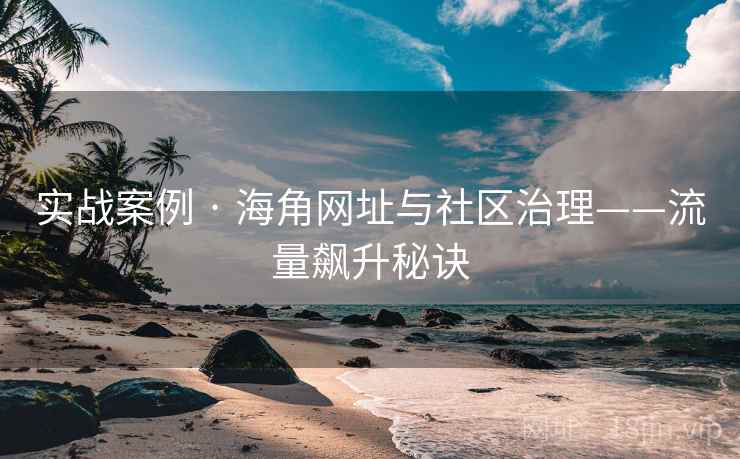 实战案例 · 海角网址与社区治理——流量飙升秘诀