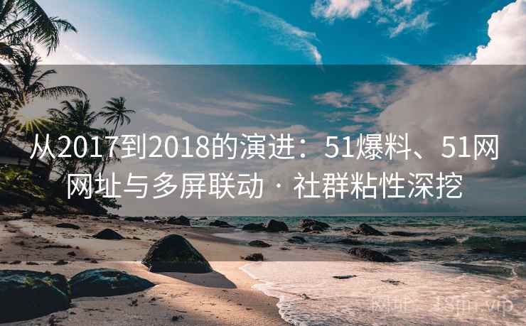 从2017到2018的演进：51爆料、51网网址与多屏联动 · 社群粘性深挖