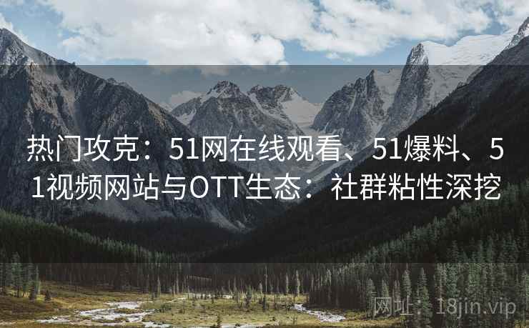 热门攻克：51网在线观看、51爆料、51视频网站与OTT生态：社群粘性深挖
