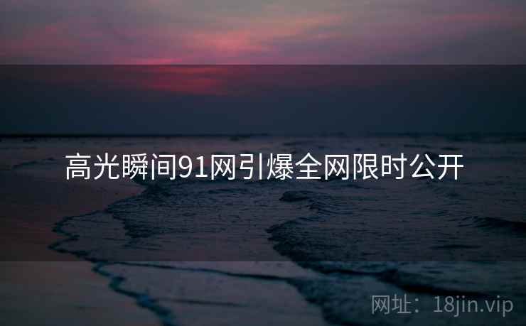 高光瞬间91网引爆全网限时公开