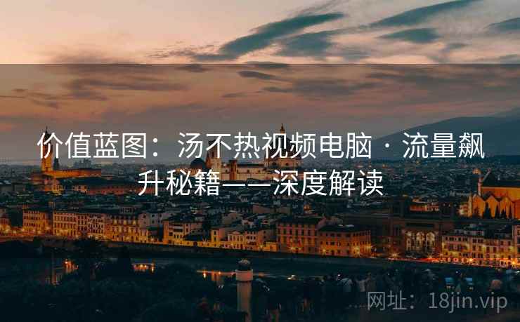 价值蓝图：汤不热视频电脑 · 流量飙升秘籍——深度解读