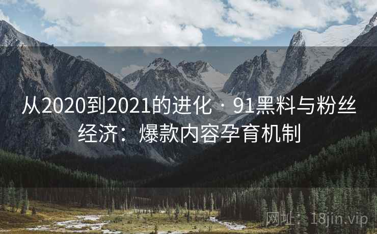 从2020到2021的进化 · 91黑料与粉丝经济：爆款内容孕育机制