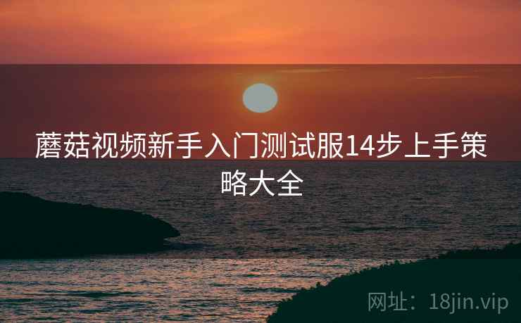 蘑菇视频新手入门测试服14步上手策略大全